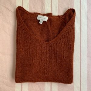 Lucky Brand Rich Brown Wool Sweater